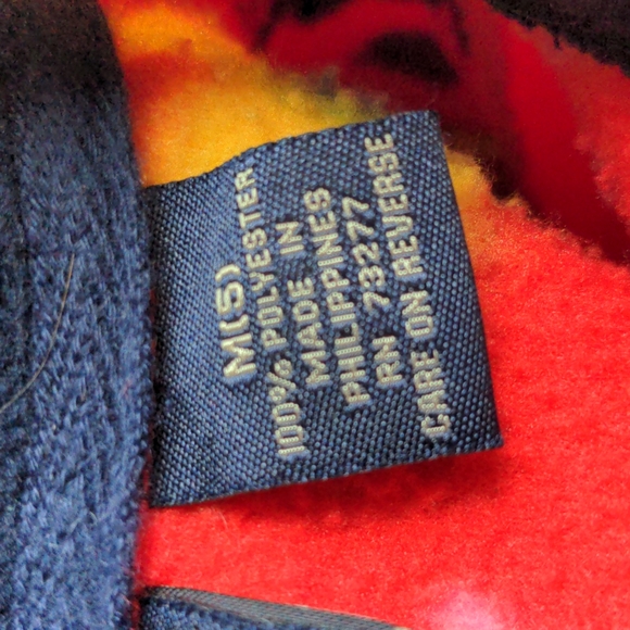 Sonoma Girls Size M 5 Happy Face Flower Partial Zip Pullover Top w/Pockets - Picture 6 of 7